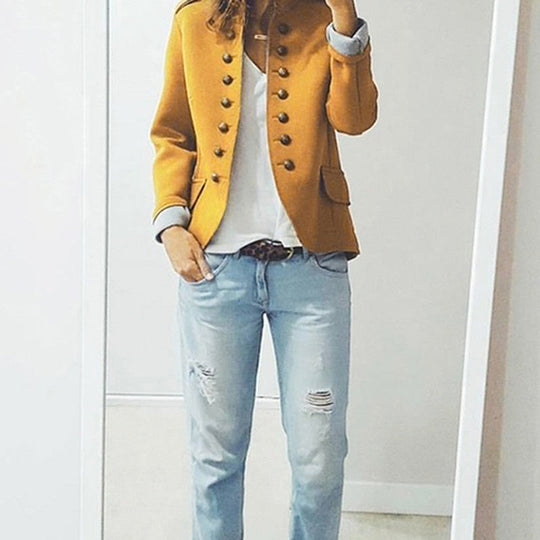 EB | Blazer Mit Modernen Knöpfen Für Einen Schlanken, Trendigen Look