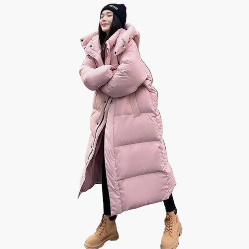 EB | Lange Pufferjacke mit Kapuze - Entspannter Wintermantel für Alltag und Outdoor