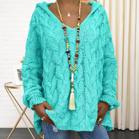 EB | Oversize Kabelstrickpullover Kabelstrick Weich und Lässig