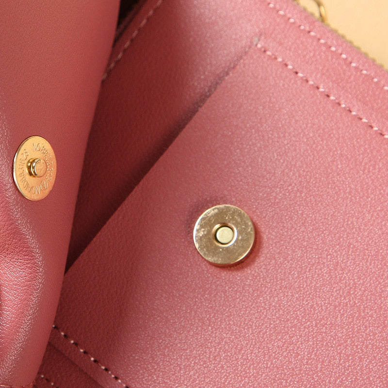 EB | Leder Smartphone Clutch Damen Handtasche mit Touchscreen-Fenster