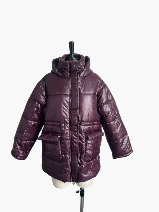 EB | Winter Steppjacke mit Kapuze - Modischer, Warmer Mantel für Freizeit und Alltag