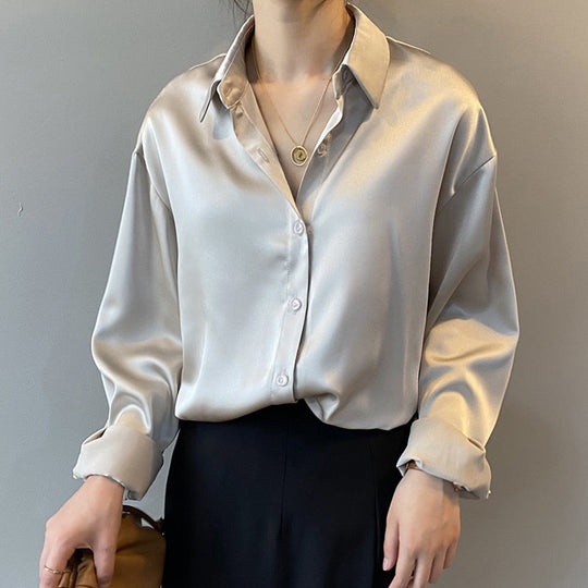 EB | Damenbekleidung Seidenhemd Vintage Bluse