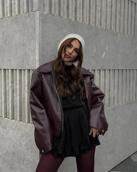 EB | Trendige Lederjacke für Frauen
