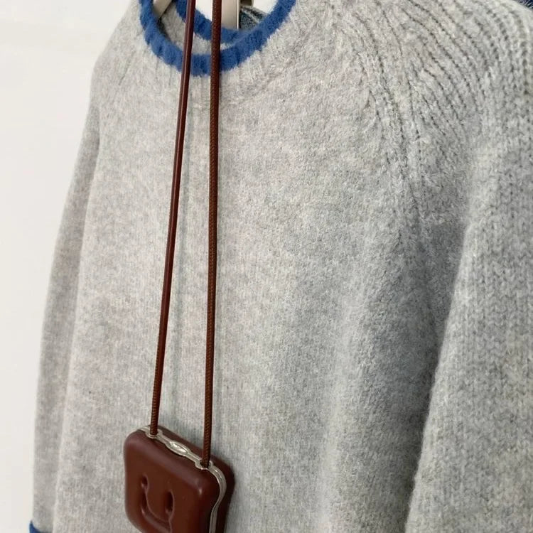 EB | Sweater Im Lässigen Stil für Herbst - Bequemer Freizeitpullover mit Rundhalsausschnitt