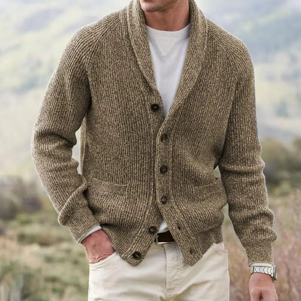 EB | Strickjacke mit Knöpfen Wollmischung Klassisch und Komfortabel