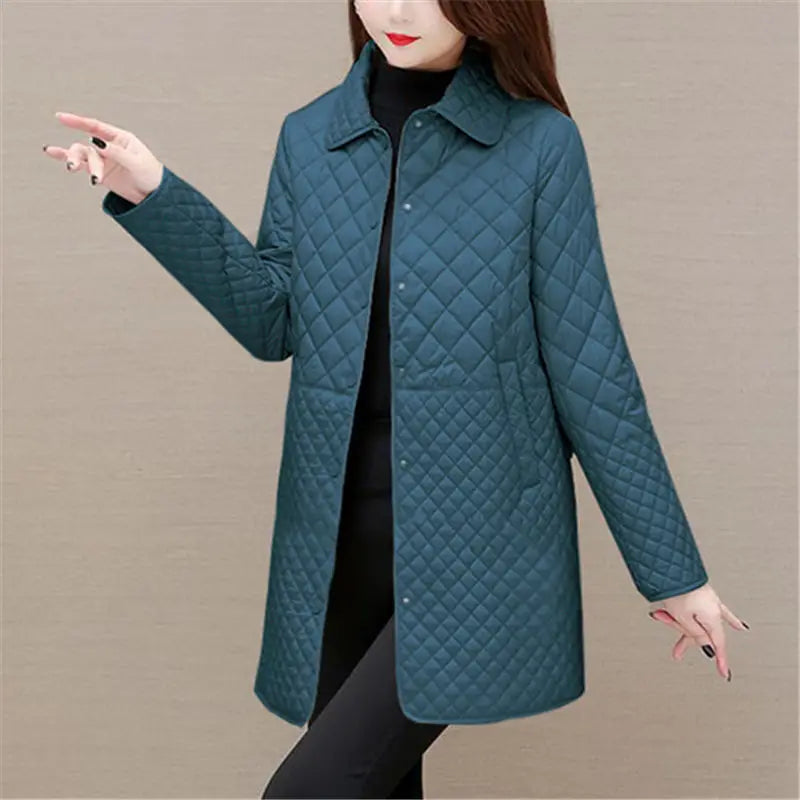EB | Damen Steppjacke Mit Karomuster