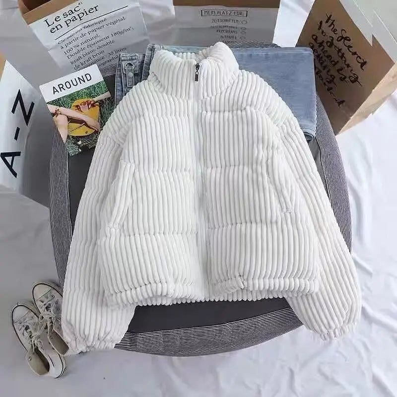 EB | Corduroy Winter Stehkragenjacke