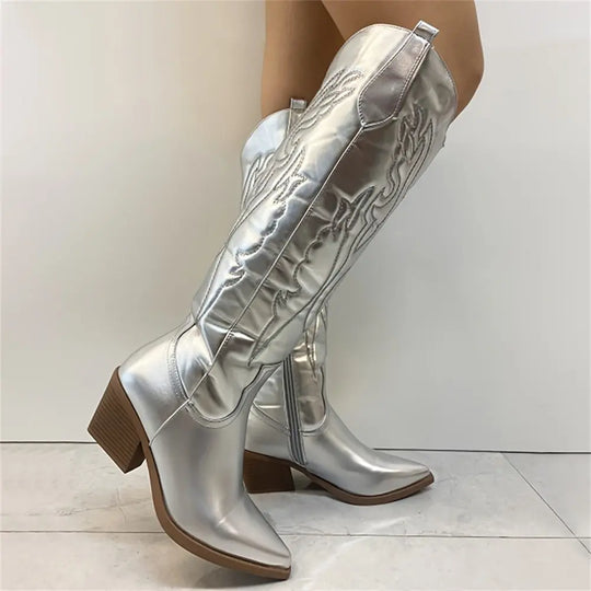 EB | Robuste Cowboystiefel Bis Zum Knie