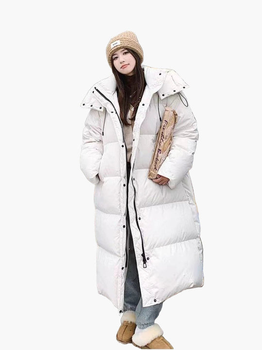 EB | Lange Pufferjacke mit Kapuze - Entspannter Wintermantel für Alltag und Outdoor