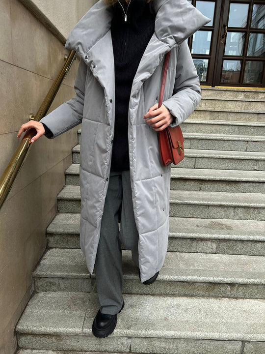 EB | Eleganter Wintermantel mit breitem Kragen
