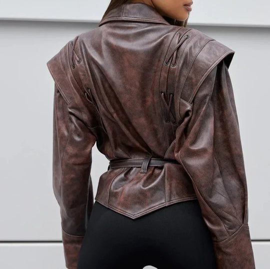 EB | Damenjacke Vintage V-Ausschnitt