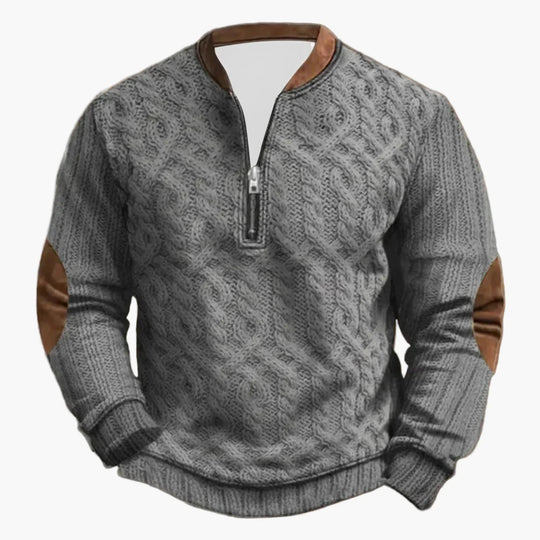 EB | Outdoor Freizeitsweater mit Stehkragen und Zipper - Stilvoller Langarm-Pullover für Alltag und Abenteuer