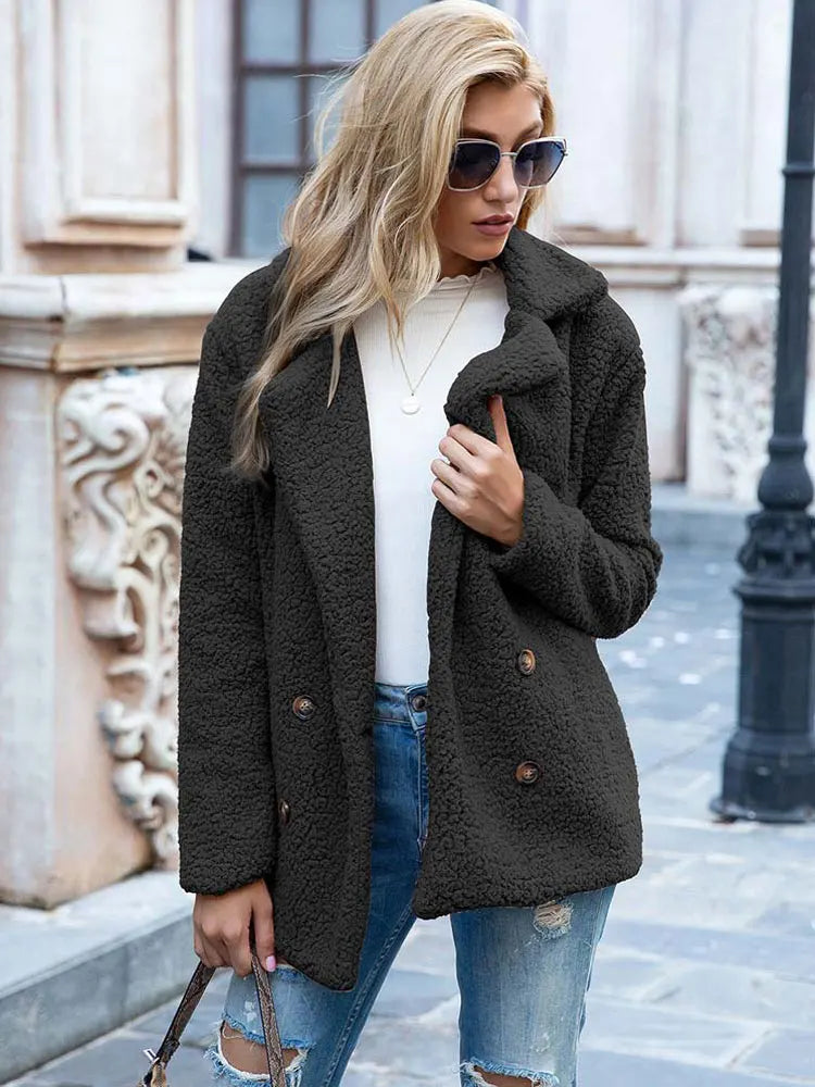 EB | Warmer Teddy-Mantel Damen