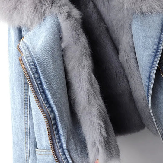EB | Damenjeansjacke mit Paspel Serene
