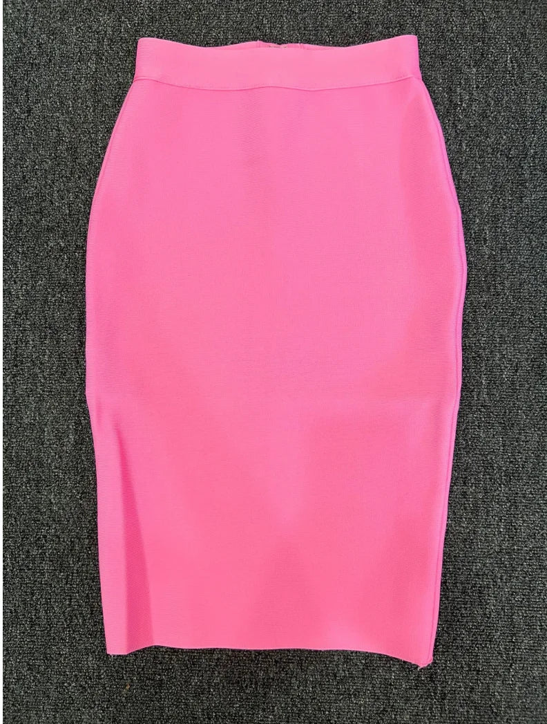 EB | Frauen Neue Rayon Bandage Rock Elegante Bleistiftrock Berühmte Sexy Club Party Kleidung Vintage Vestios