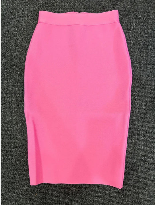 EB | Frauen Neue Rayon Bandage Rock Elegante Bleistiftrock Berühmte Sexy Club Party Kleidung Vintage Vestios