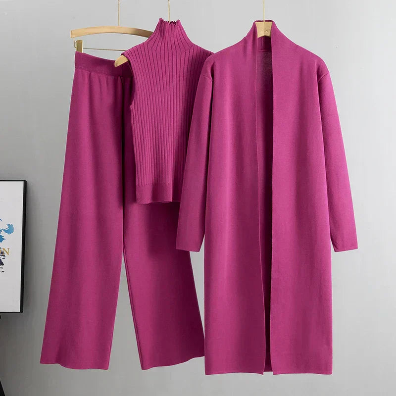 EB | delige gestrickte Set - stilvolle Damen Loungebekleidung