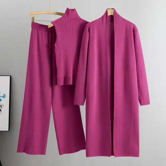 EB | delige gestrickte Set - stilvolle Damen Loungebekleidung