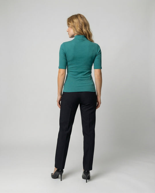 Feinstrick Nahtloser Rollkragenpullover Damen | EB