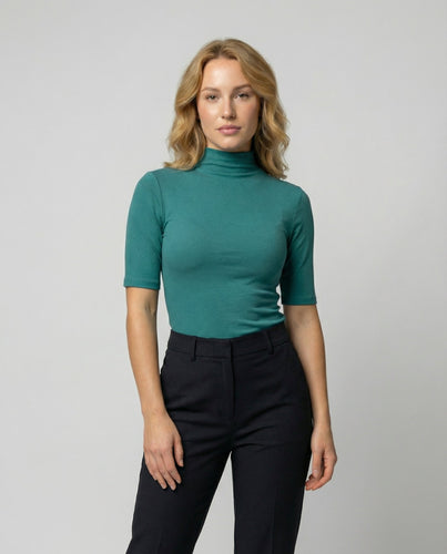 Feinstrick Nahtloser Rollkragenpullover Damen | EB