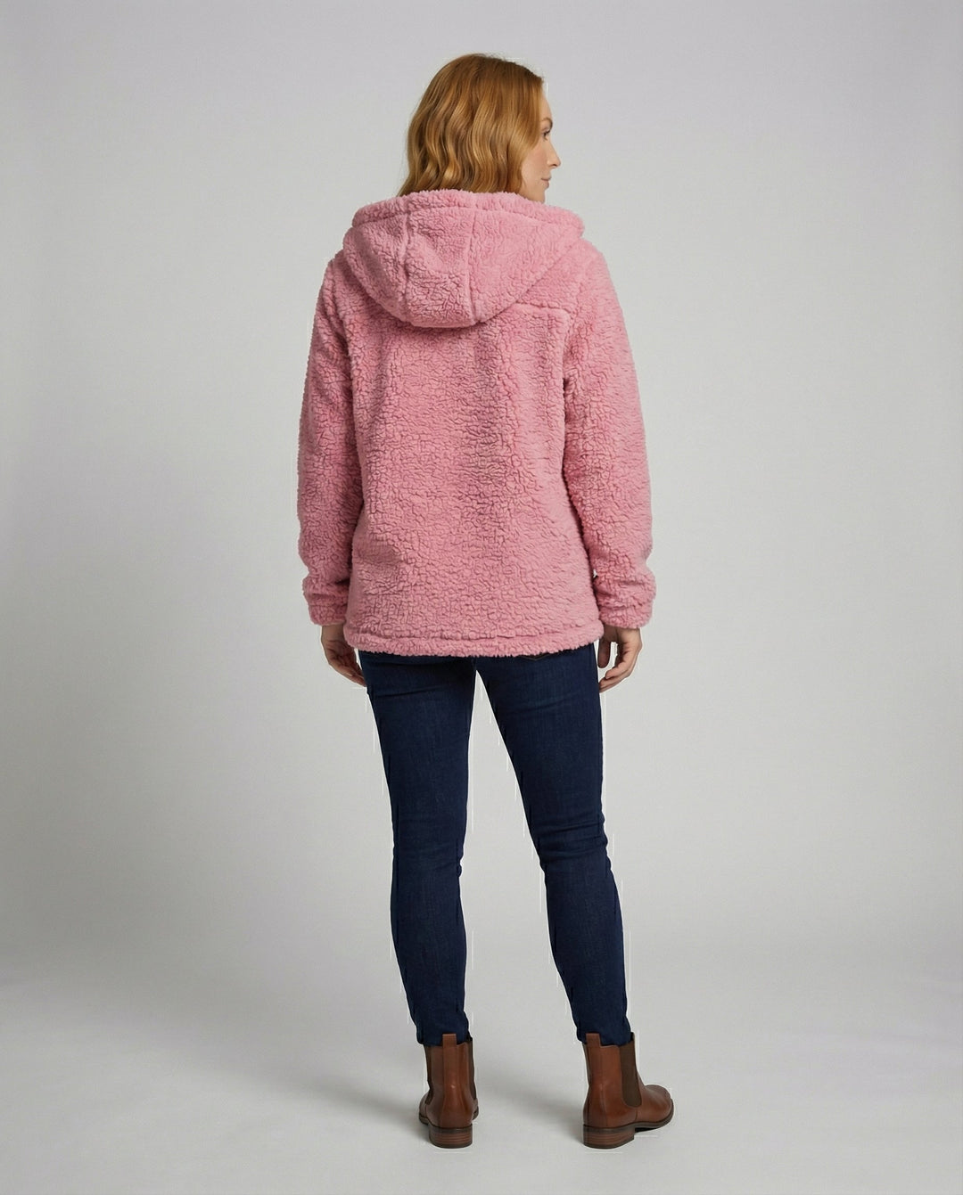 Teddy Fleecejacke Damen Lang | EB
