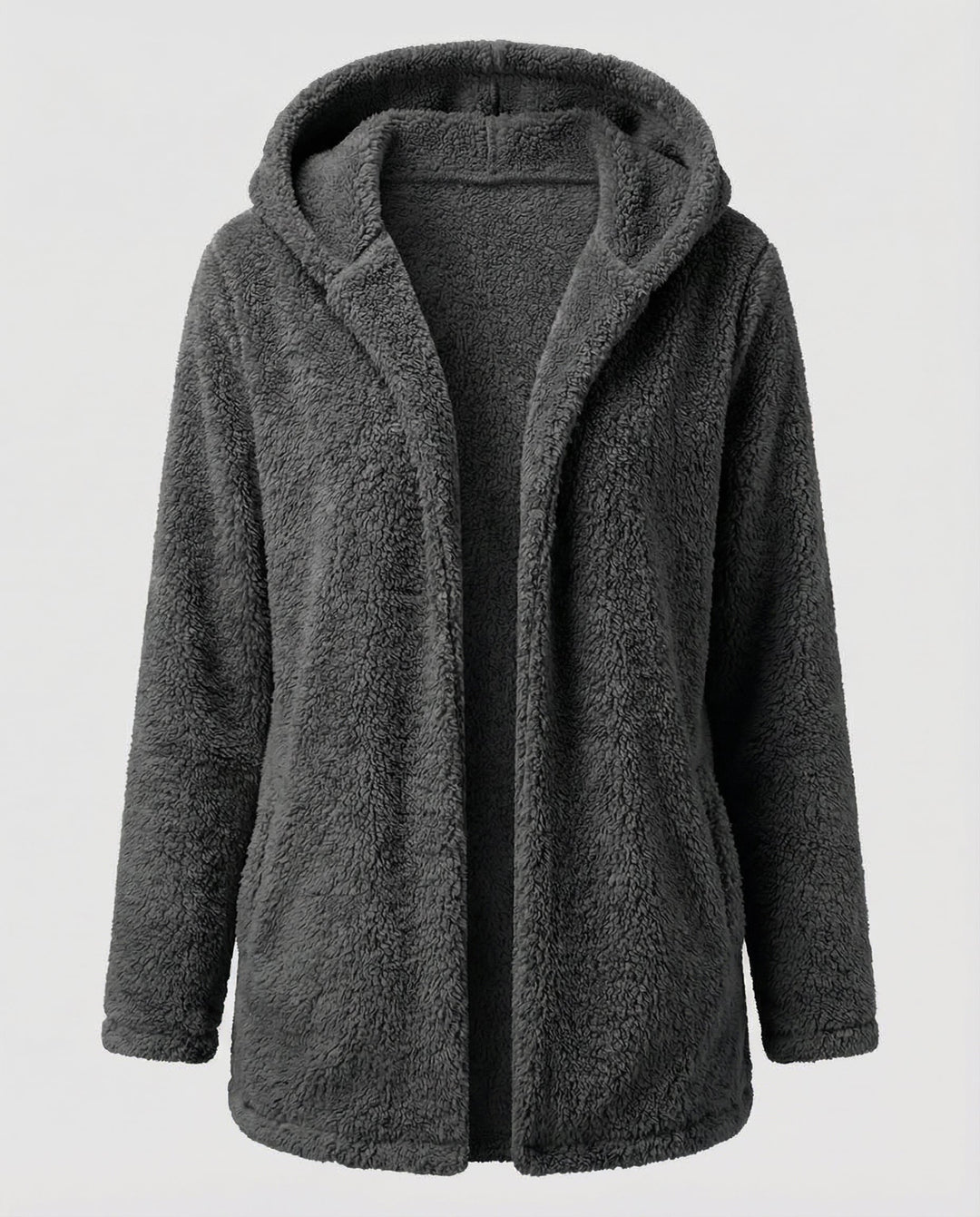 Teddy Fleecejacke Damen Lang | EB