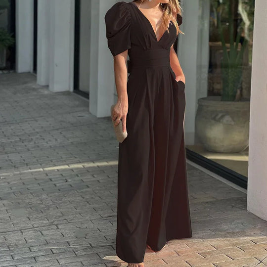 EB | Eleganter Jumpsuit mit Puffärmeln