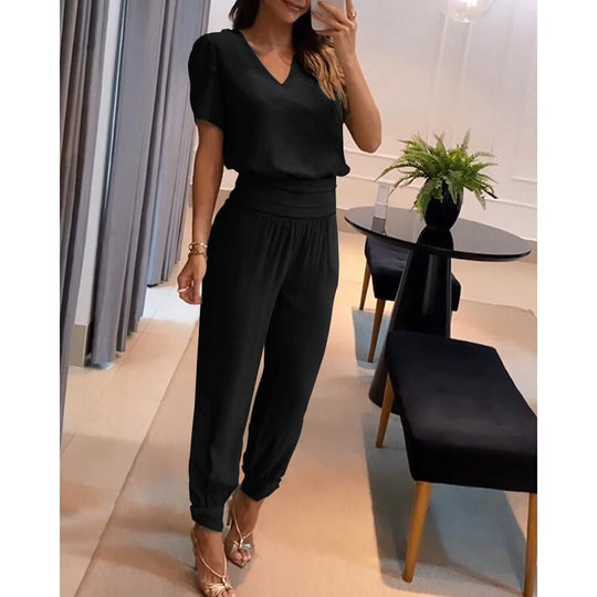 EB | V-Ausschnitt Jumpsuit für Damen