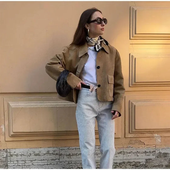 EB | Damen Wildlederjacke