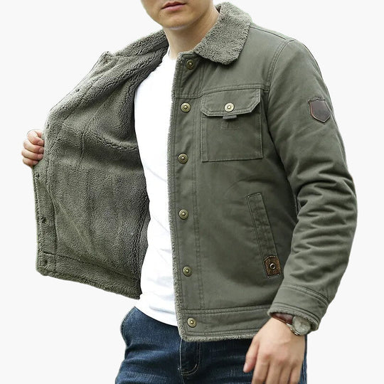 EB | Freizeitjacke mit Fleecekragen - Modische Outdoor Übergangsjacke für Alltag und Abenteuer