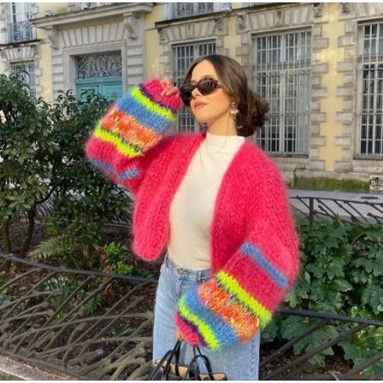 EB | Gestreifter offener Pullover