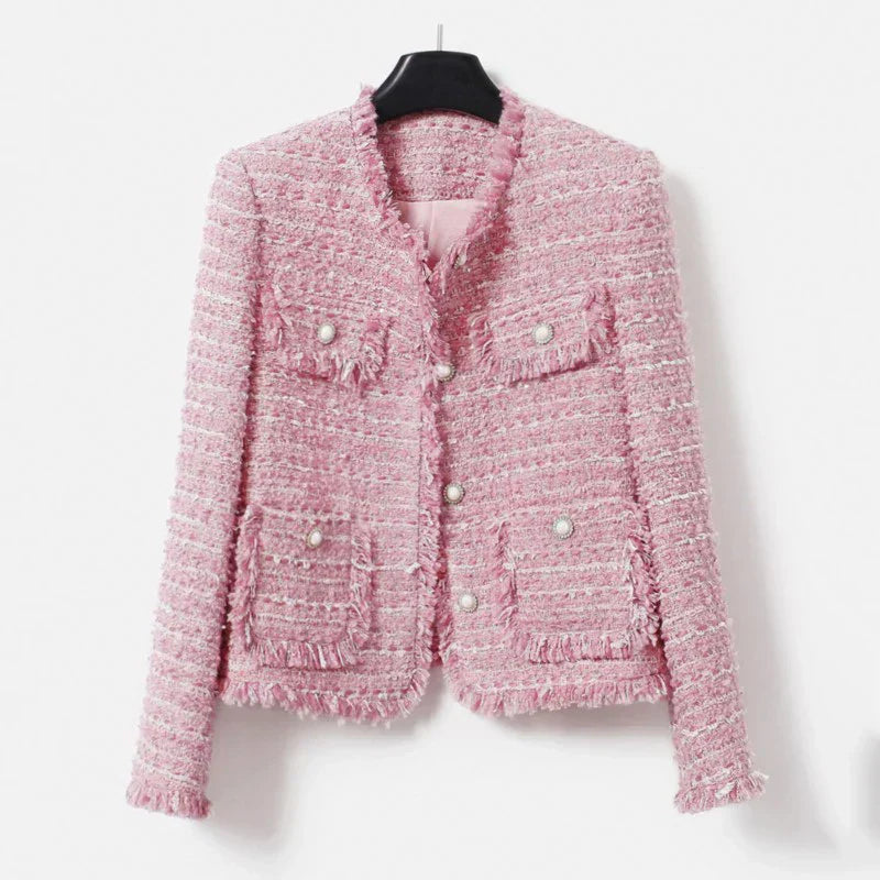 EB | Jacke Aus Größem Tweed Herbst/Winter Socialite Quastendesign