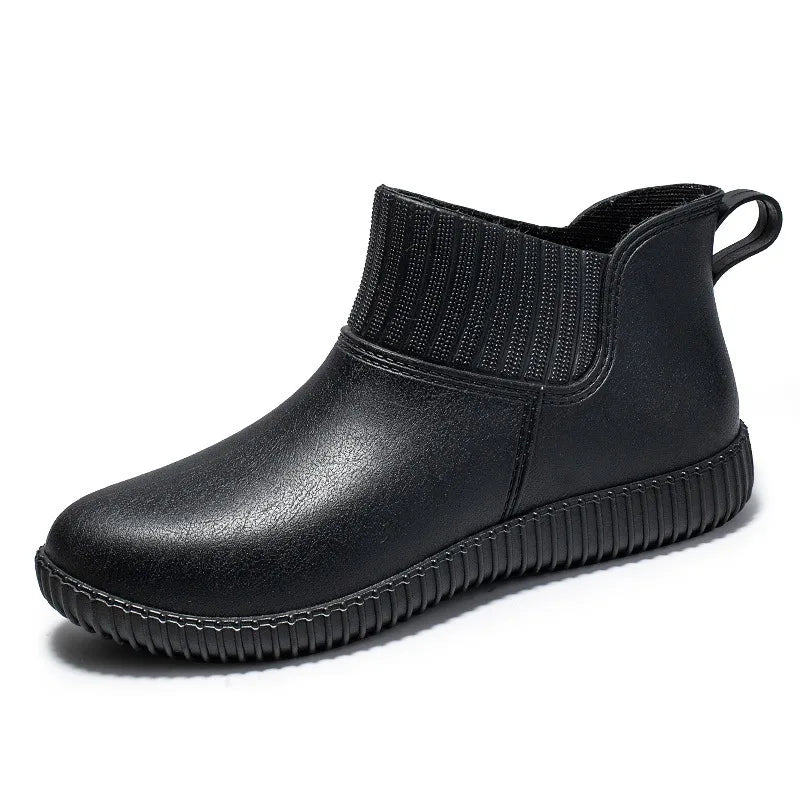 EB | Damen wasserdichte Gummistiefel mit gestricktem Schaft & rutschfester Sohle