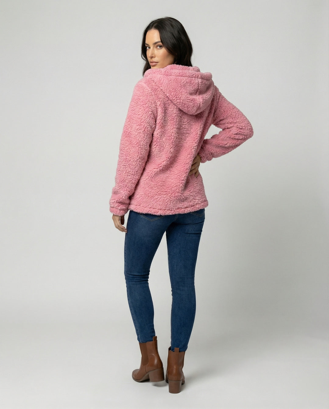 EB | Teddy Fleecejacke Damen Lang