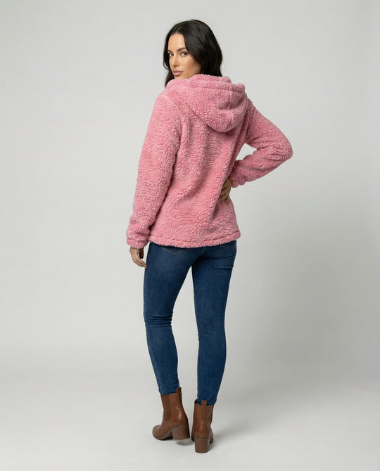 EB | Teddy Fleecejacke Damen Lang
