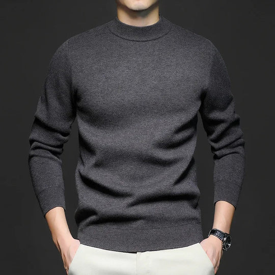 EB | Klassischer Strickpullover Rundhals Zeitloses und Elegantes Aussehen