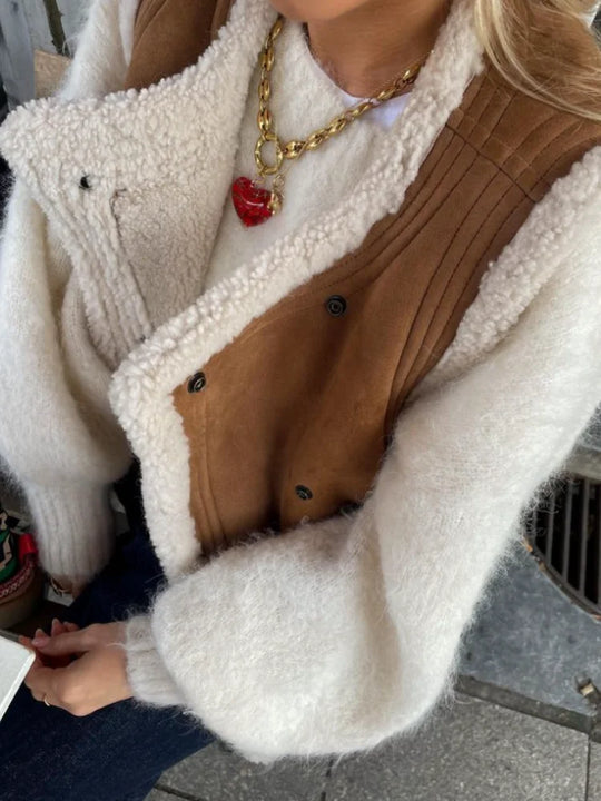 EB | Leder Winterweste Stilvoll & Zeitlos