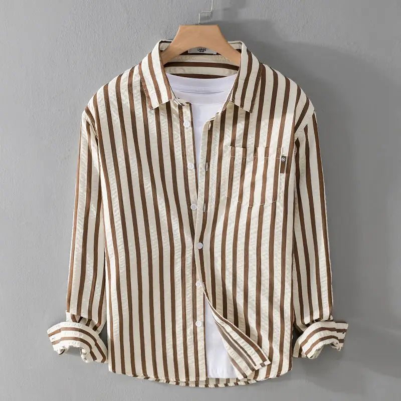 EB | Stylisches Gestreiftes Button-Down Hemd