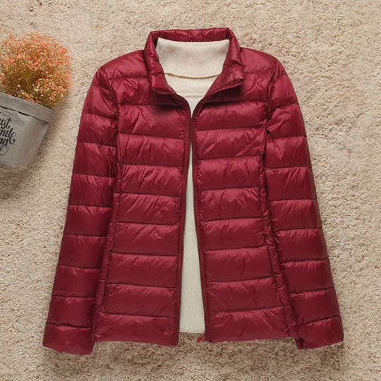 EB | Winterjacke mit Reißverschluss und Kapuze und Langen Ärmeln - Winter