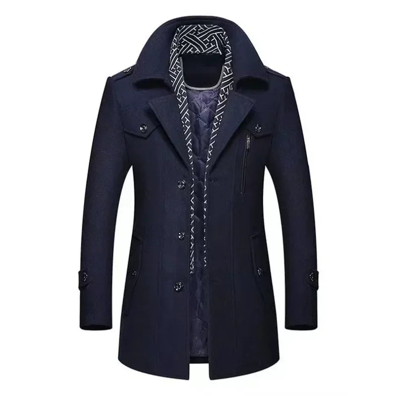 EB | Business Mantel Eleganter Winter Langjacke Klassisch Modern Freizeit