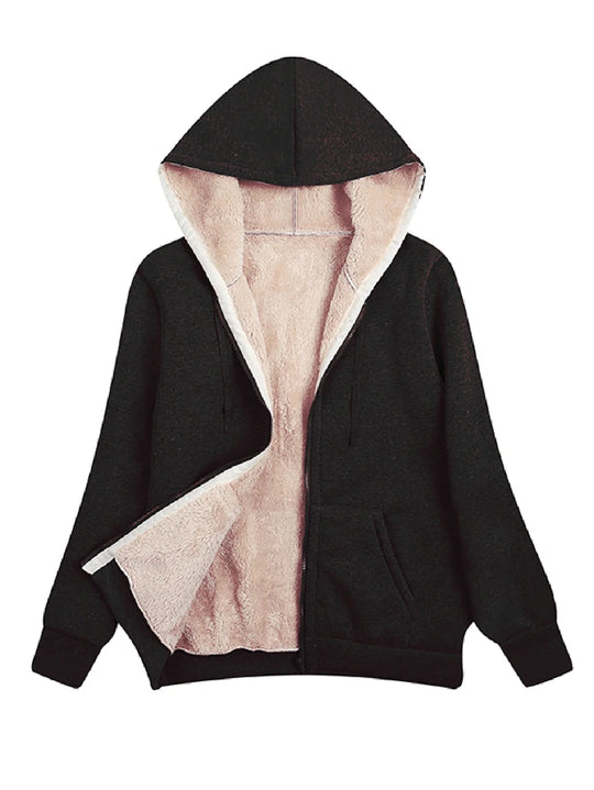 EB | Fleecejacke mit Kapuze für Damen Langarm