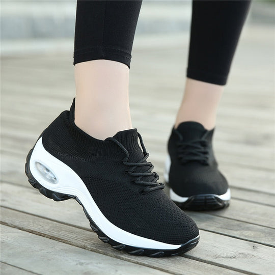 Schwarze StrickAirSneaker EB