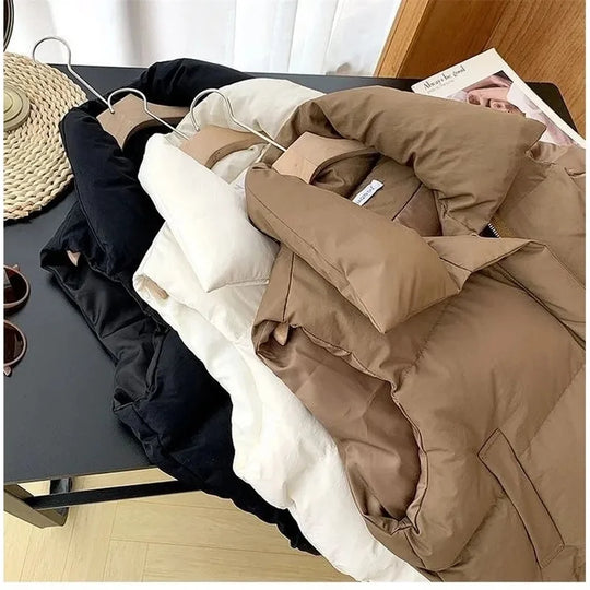 EB | Kurze Pufferweste mit Hohem Kragen Polyester Minimalistisch, Komfortabel