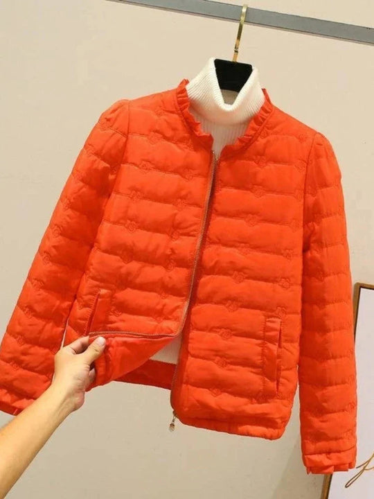EB | Lässige Leichte Rüschensaumjacke