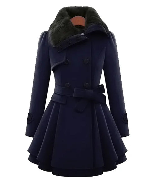 EB | Damen Slim Fit Trenchcoat Eleganter Übermantel