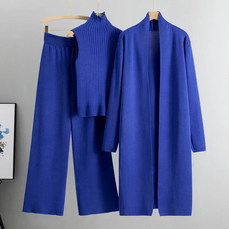 EB | delige gestrickte Set - stilvolle Damen Loungebekleidung