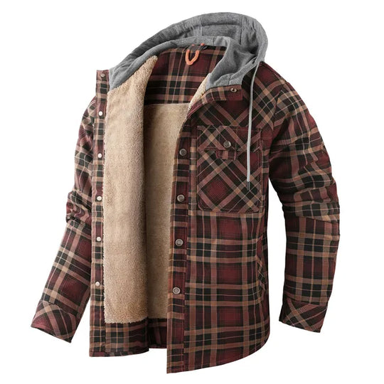 EB | Warm kariert Hemdjacke