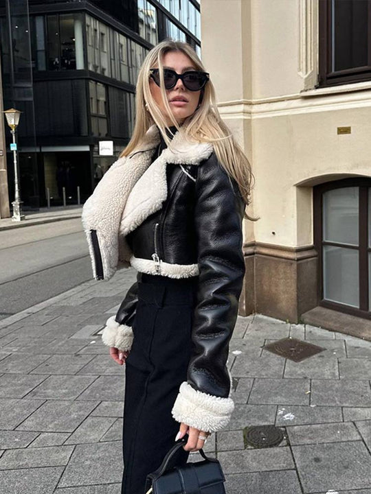 EB | Warme Kunstlederjacke