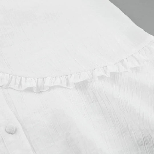 EB | Weiße Sommerkleid mit Schnürung