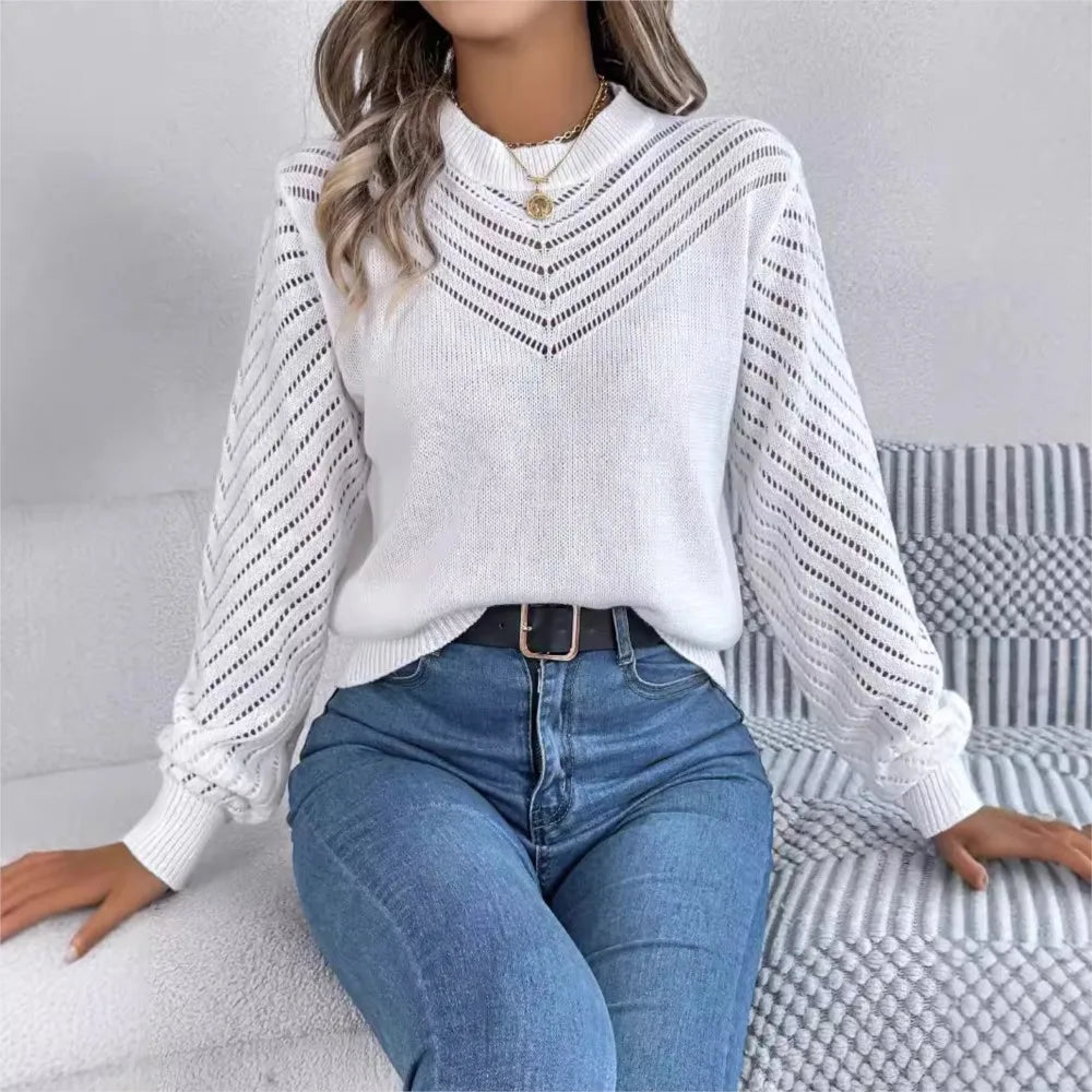 EB | Strickpullover mit Laternenärmeln